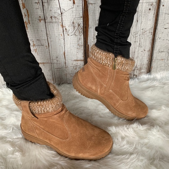 NIB Khombu Laura Leather All Seasons Boot Chestnut - Picture 5 of 7